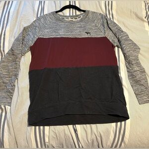 Pink crew neck long sleeve t-shirt | size S